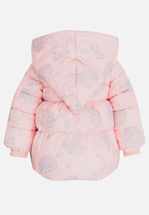 Pop Candy - Girls   Puffer Jacket Pale Pink