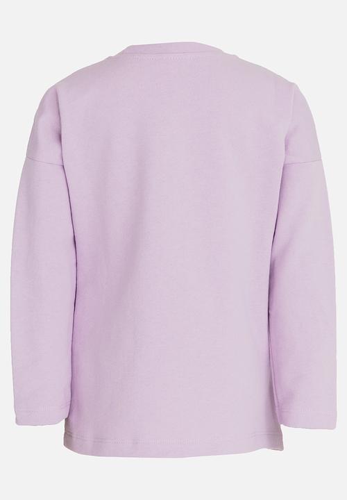 Soobe - Girls Printed Sweater Pale Purple