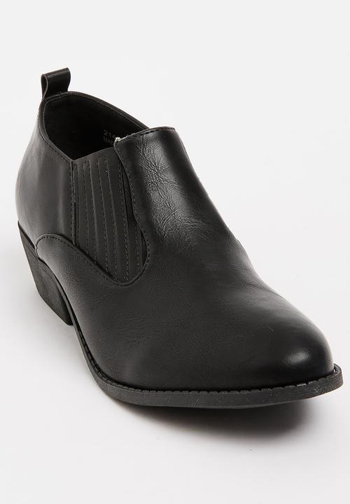 Jada - Elastic Detail Ankle Boots - black