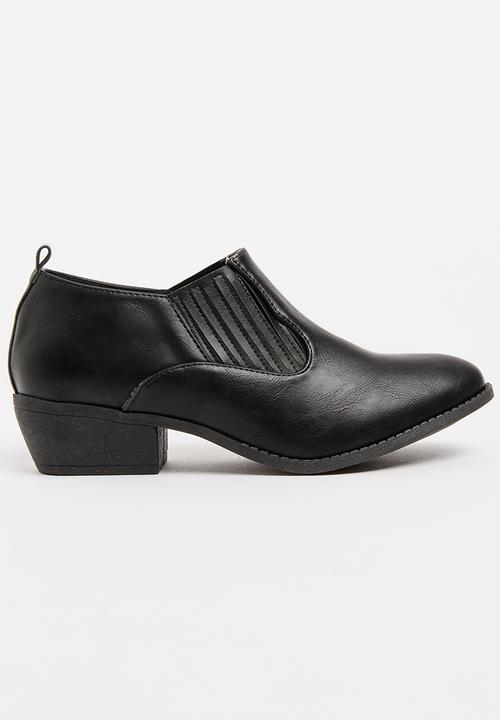 Jada - Elastic Detail Ankle Boots - black