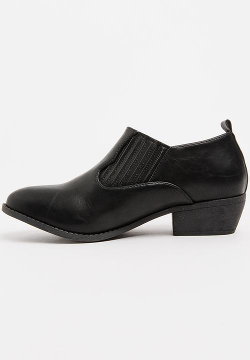 Jada - Elastic Detail Ankle Boots - black