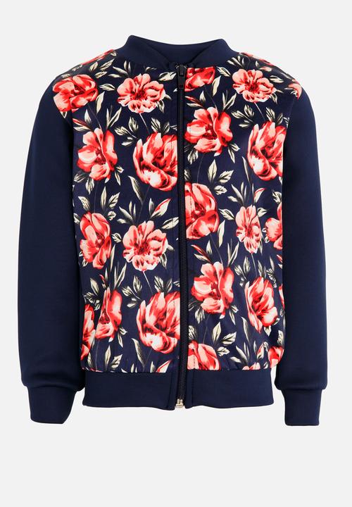 See-Saw - Printed Bomber Jacket Multi-colour