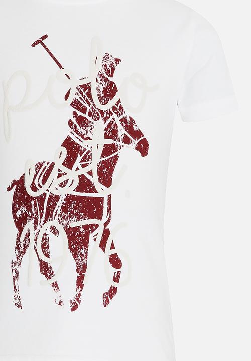 POLO - Stacey LS Woven Front Tee Off White