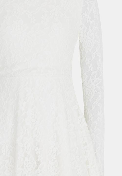 Rebel Republic - Long Sleeve Lace Dress Milk