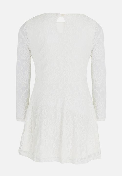 Rebel Republic - Long Sleeve Lace Dress Milk