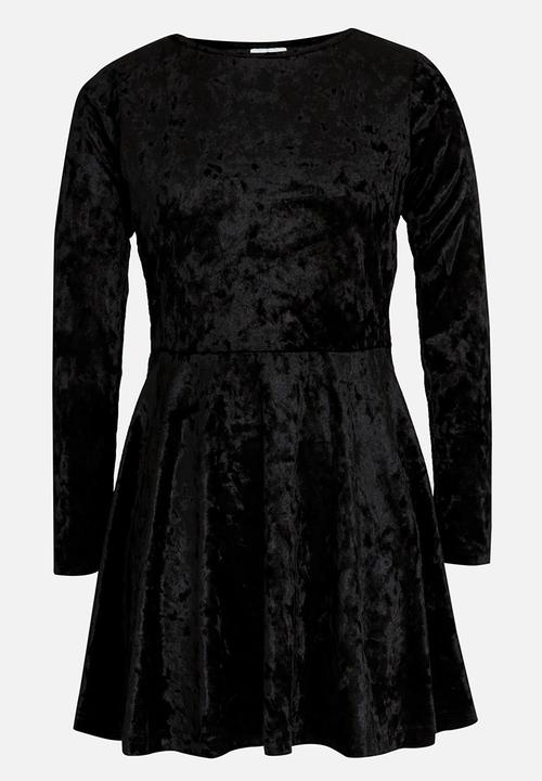 Rebel Republic - Velour Dress Black