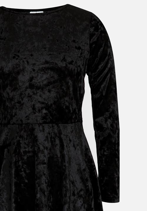 Rebel Republic - Velour Dress Black