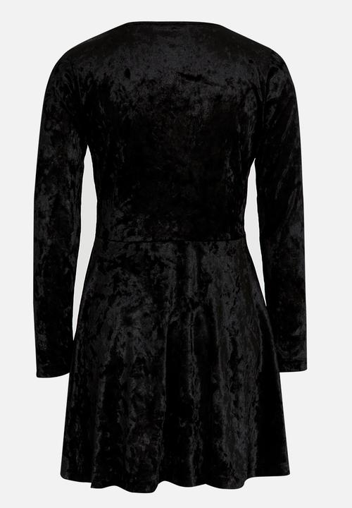 Rebel Republic - Velour Dress Black