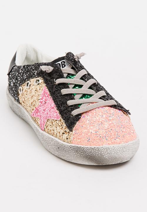 Pop Candy - Glitter Colour Block Sneaker Multi-colour
