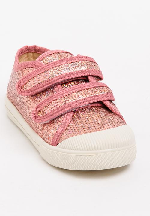 Pop Candy - Girls Sequin Sneaker Mid Pink