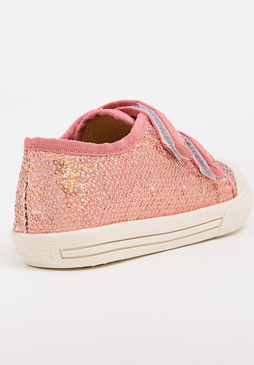Pop Candy - Girls Sequin Sneaker Mid Pink