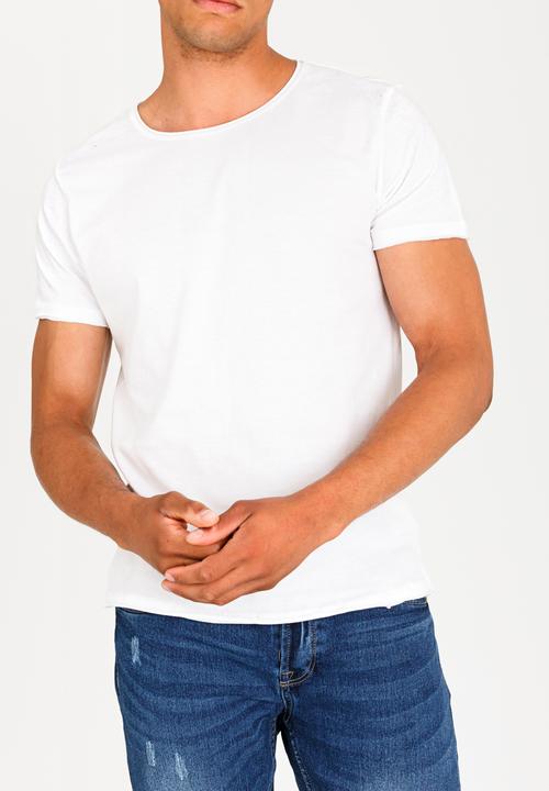 Brave Soul - Freshere Crew Roll Neck Tee White