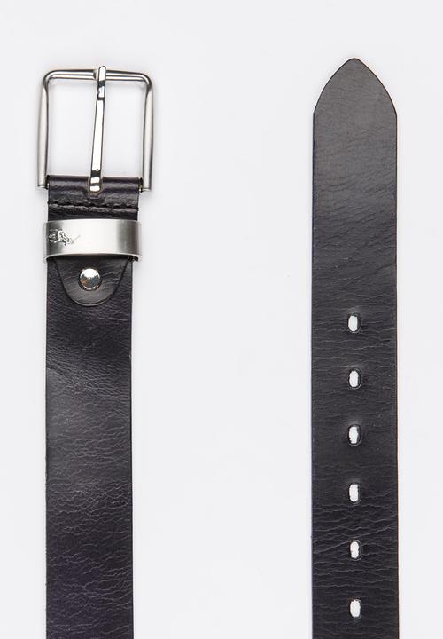 POLO - Denzel Leather Belt Navy