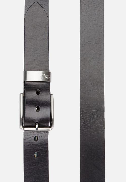 POLO - Denzel Leather Belt Navy