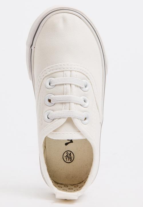 Pop Candy - Girls Canvas Sneaker White