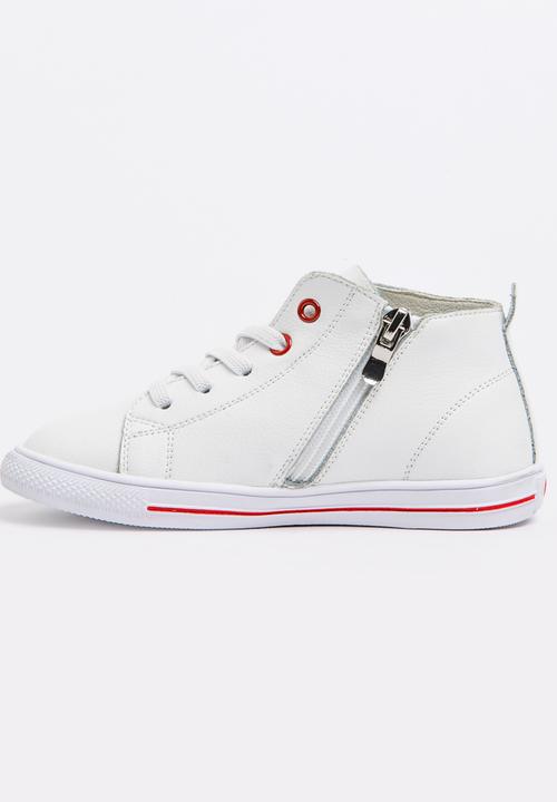 Pop Candy - Girls Flower Embellished Sneaker White