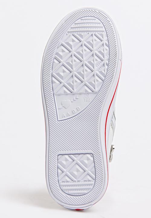 Pop Candy - Girls Flower Embellished Sneaker White