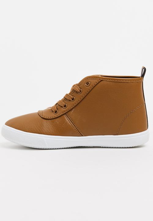 SOVIET - Callista Hi Cut Sneaker Tan