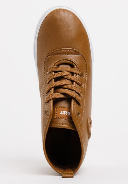 SOVIET - Callista Hi Cut Sneaker Tan
