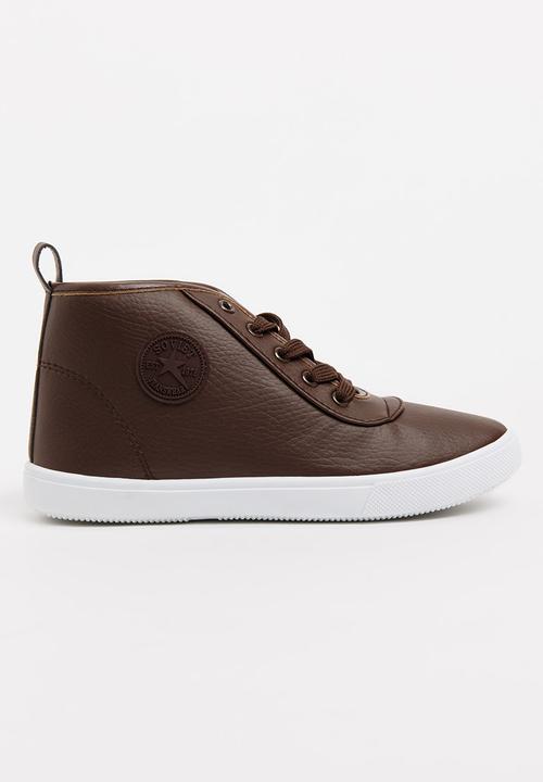 SOVIET - Callista Hi Cut Sneaker Brown