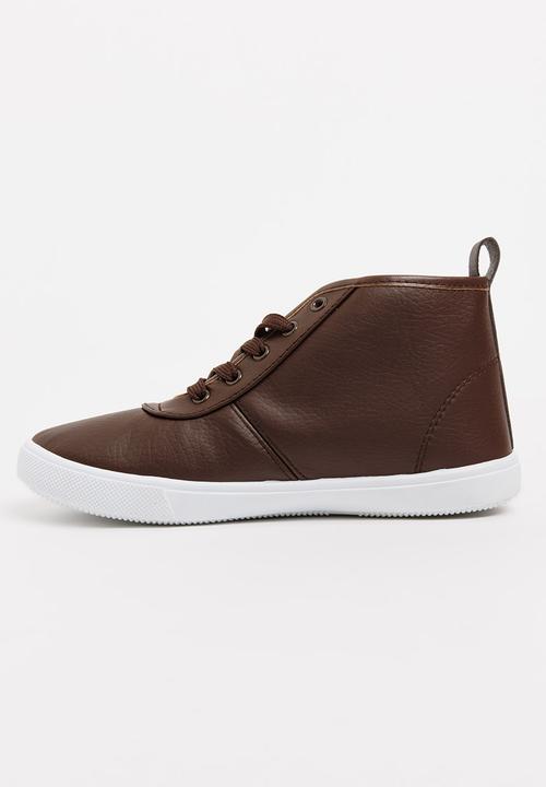 SOVIET - Callista Hi Cut Sneaker Brown