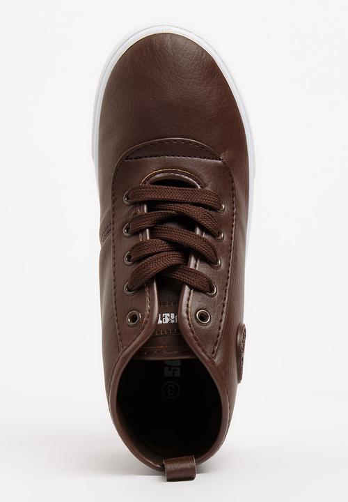 SOVIET - Callista Hi Cut Sneaker Brown