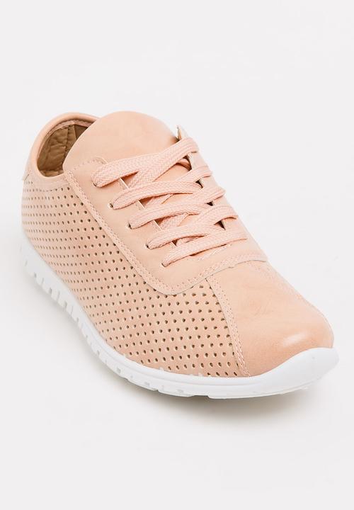 Moda Scapa - Laser-cut Sneakers Pale Pink