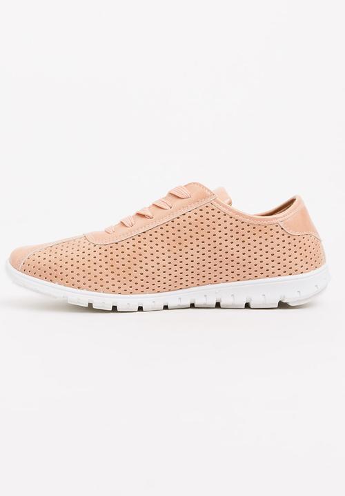 Moda Scapa - Laser-cut Sneakers Pale Pink