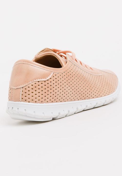 Moda Scapa - Laser-cut Sneakers Pale Pink