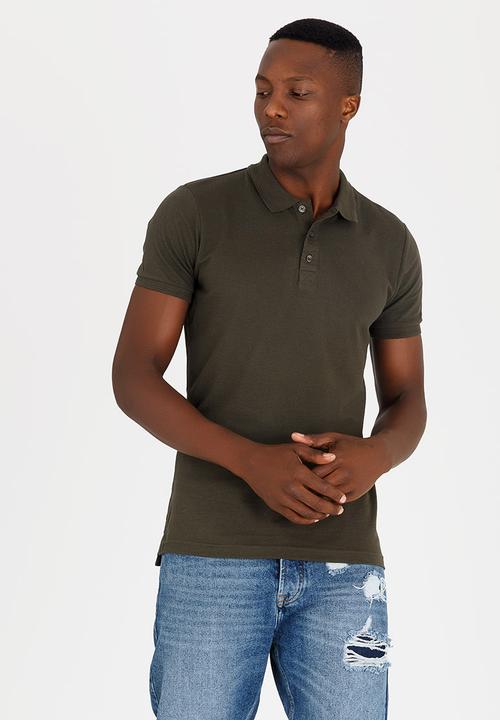 Brave Soul - Helix Cotton Golfer Khaki Green
