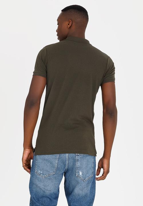 Brave Soul - Helix Cotton Golfer Khaki Green