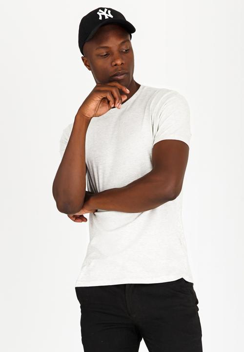 Brave Soul - Grail Basic Cotton Tee Pale Grey