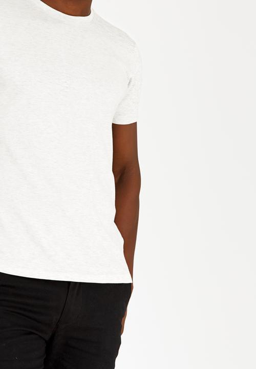 Brave Soul - Grail Basic Cotton Tee Pale Grey