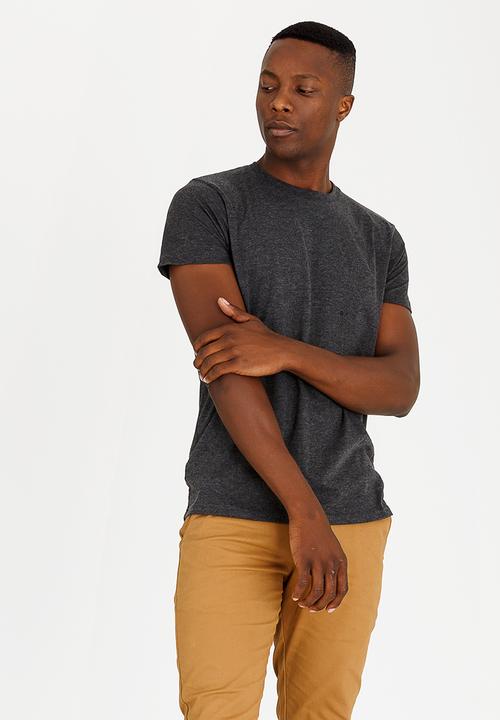 Brave Soul - Grail Basic Cotton Tee Charcoal