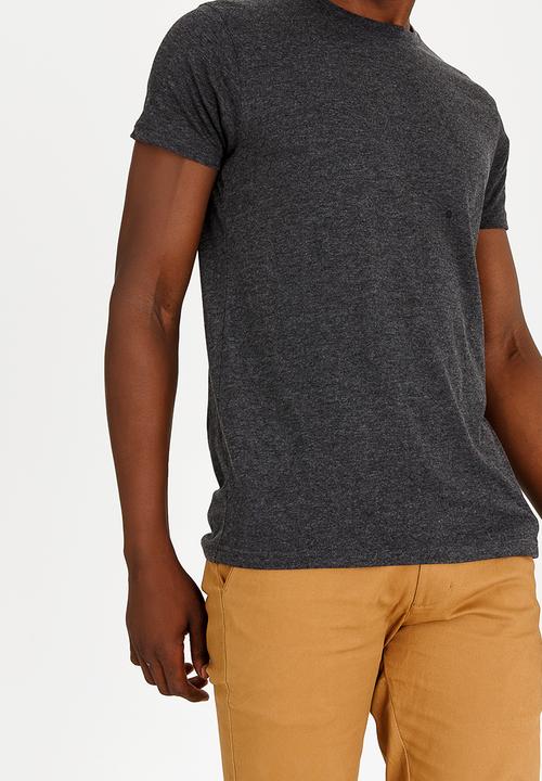 Brave Soul - Grail Basic Cotton Tee Charcoal