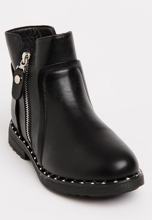 Pop Candy - Girls Ankle Boot Black