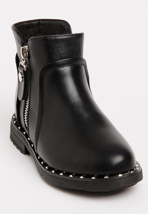 Pop Candy - Girls Ankle Boot Black
