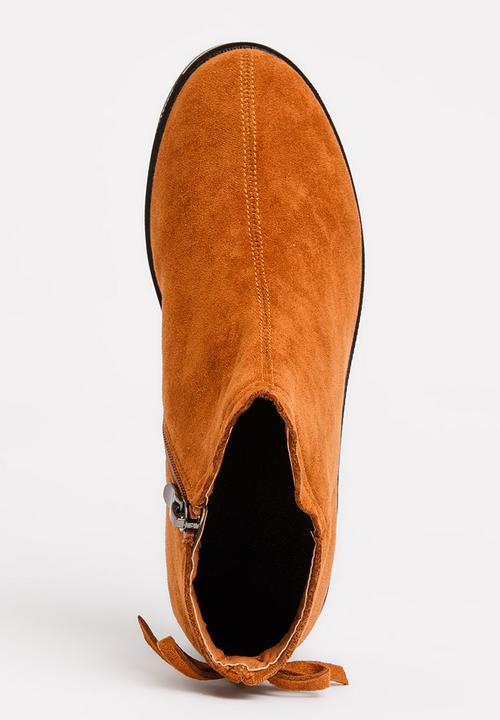 Pop Candy - Girls Ankle Boot Tan