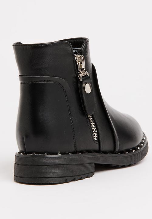 Pop Candy - Girls Ankle Boot Black
