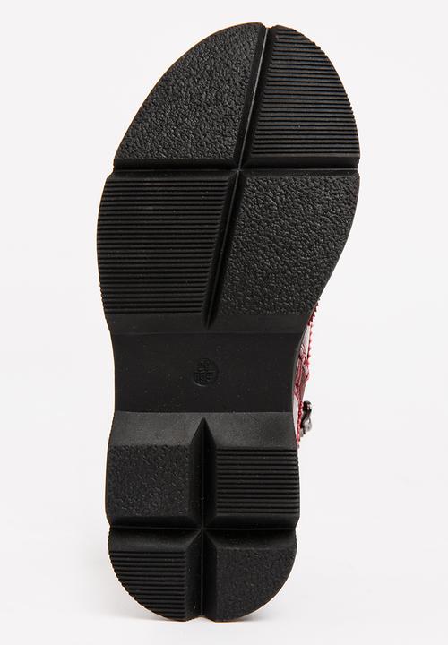 Pop Candy - Girls PU Boot Burgundy