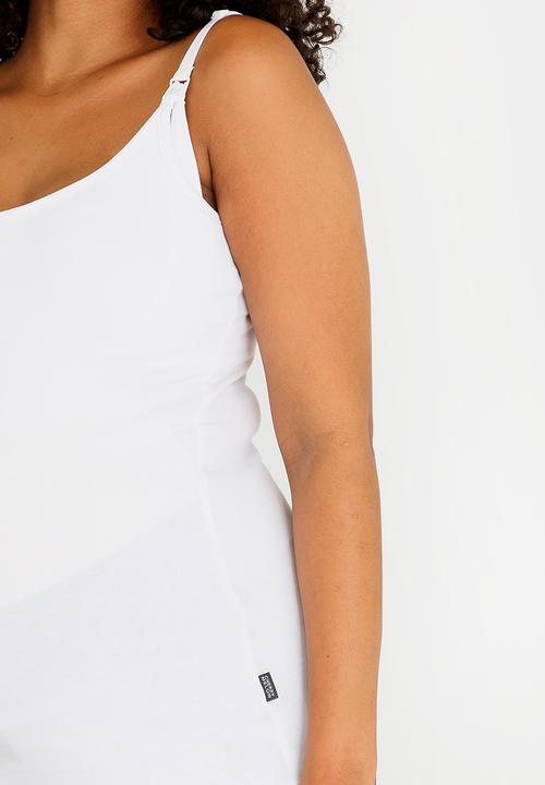 Cherry Melon - Basic Feeding Cami White