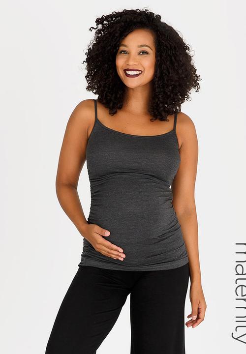 Cherry Melon - Basic Cami with Side Detail Grey