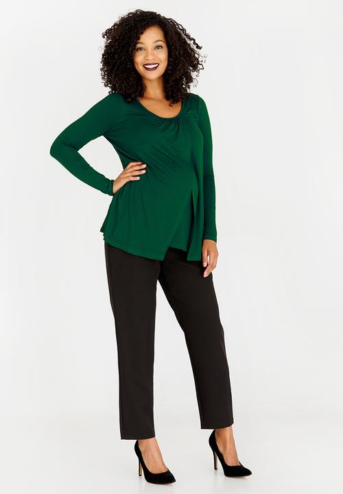 Cherry Melon - Longsleeve Feeding Top Dark Green