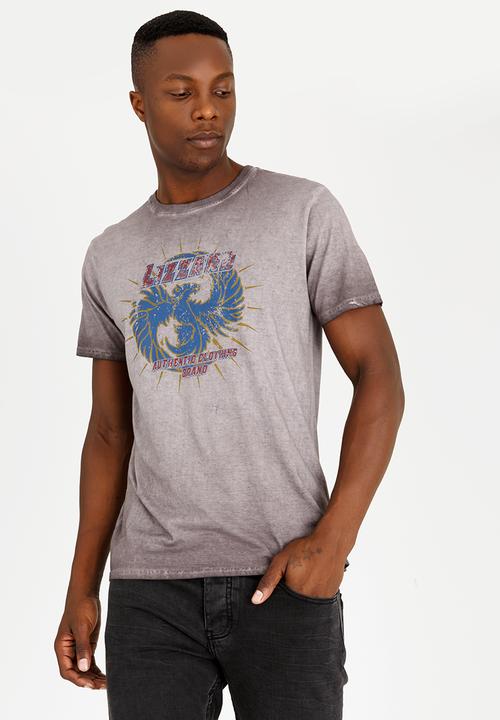Lizzard - Ivan Cotton Tee Charcoal
