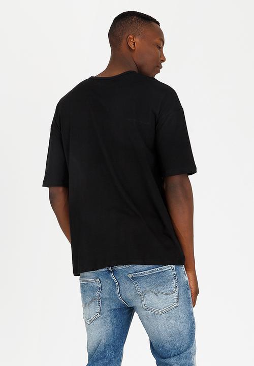 Resist - Basic T-shirt With Resist Tattoo Print Black