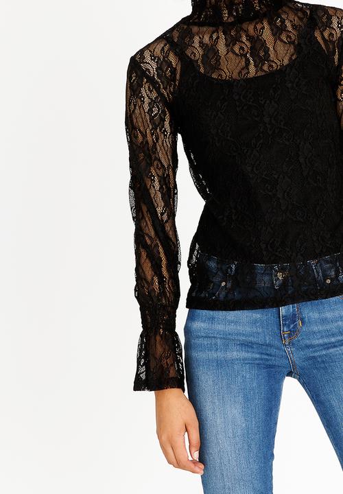 STYLE REPUBLIC - Lace Blouse Black