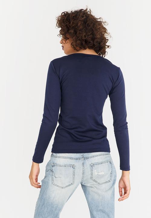 c(inch) - Zip Detail Top Navy