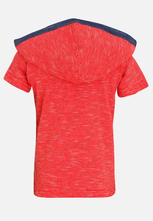 SOVIET - Madrid Hooded  Tee Red