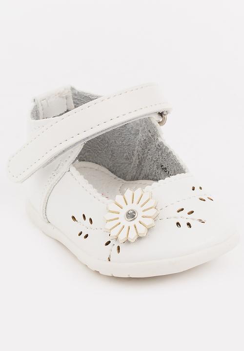 Bubblegummers - Velcro Strap Sandals White