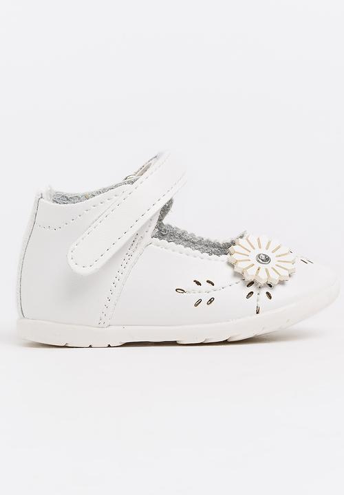 Bubblegummers - Velcro Strap Sandals White